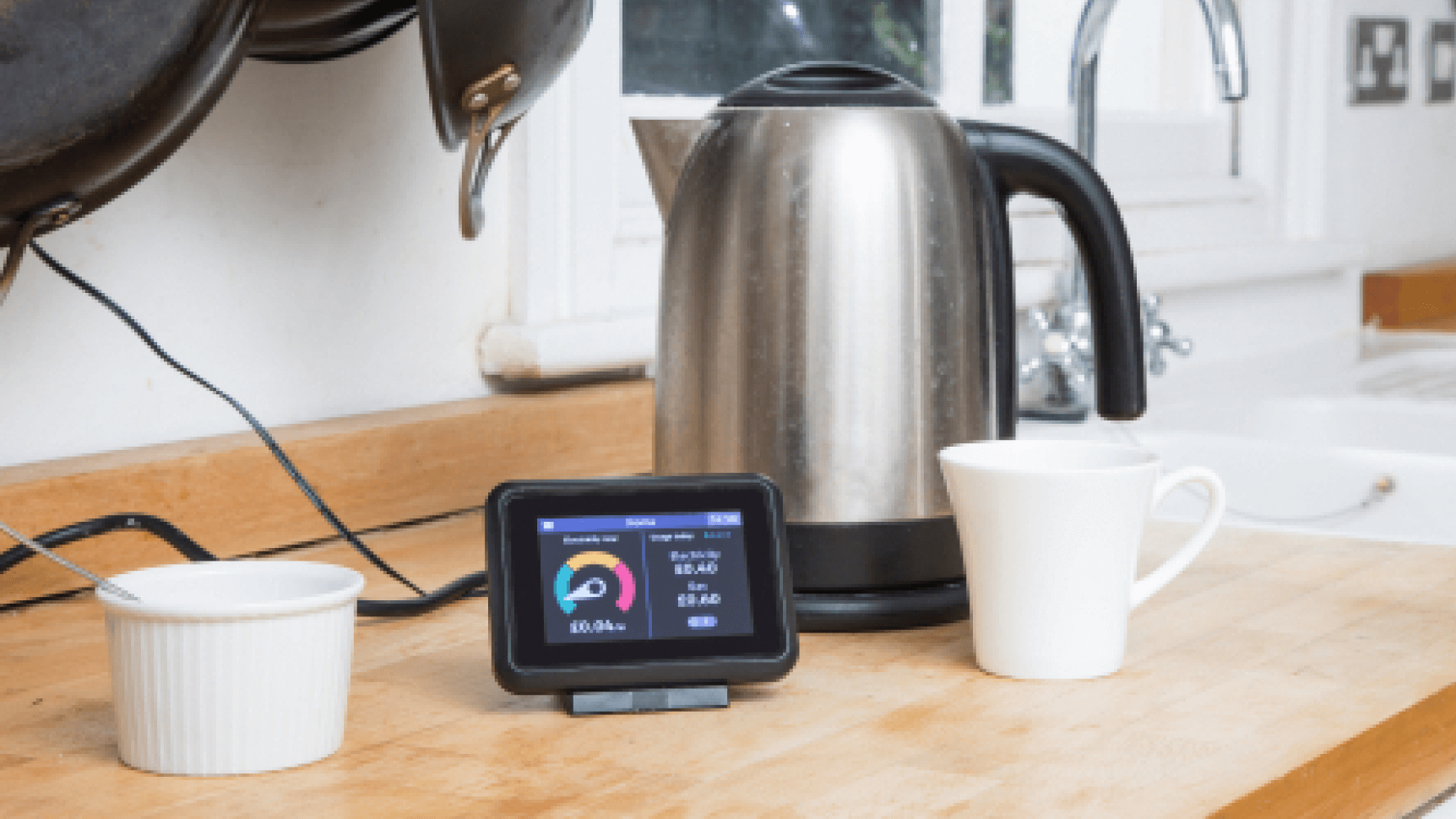 Smart meter in kitchen